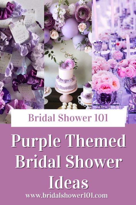 10 Stunning Purple Bridal Shower Ideas | Bridal Shower 101 Purple Bridal Shower Ideas, Bridal Shower Decorations Purple, Pastel Violet, Purple Bridal Shower, Wedding Shower Themes, Purple Birthday, Pink Bridal Shower, Purple Themes, Shower Themes