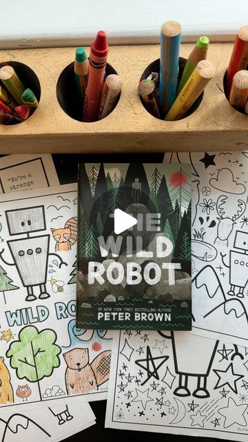 Mikelle Noreen on Instagram: "If I could recommend your first read aloud of the year, it would be The Wild Robot! Not only is it a fantastic book, but the movie is coming out this fall.  I have coloring pages, bookmarks, and a couple note taking pages to go with it. 🔗 Comment ROBOT for the link. #readaloud #readmorebooks #5thgradeteacher" The Wild Robot Coloring Page, Couples Note, Robot Craft, Robot Gift, The Wild Robot, Read Aloud Activities, Grade 2, Read Aloud, Note Taking