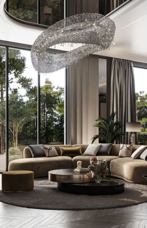 Achieve a chic and sophisticated look with LUXXU's luxurious living room designs. Luxurious Living Room Designs, Glamorous Home, Industrial Living Room Design, Formal Lounge, Luxxu Modern Design Living, Hotel Lobby Design, Modern Luxury Interior, Luxury Residence, Luxurious Interior Design