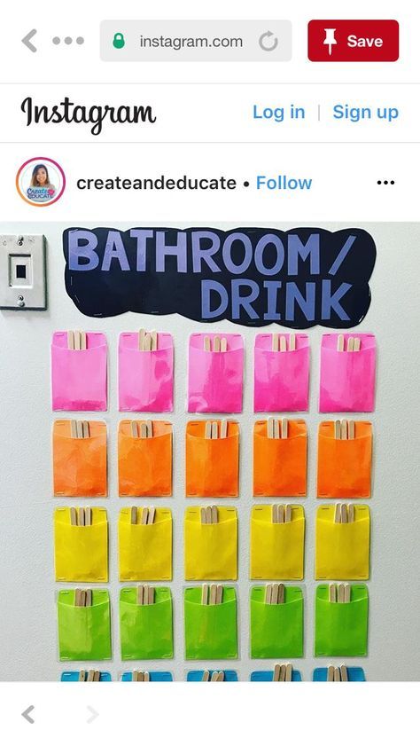 An idea to track bathroom and drink breaks. Classroom Anchor Charts, Substitute Teaching, First Year Teaching, Classroom Management Tool, Classroom Procedures, Classroom Behavior Management, Teaching Supplies, 2nd Grade Classroom, School Management