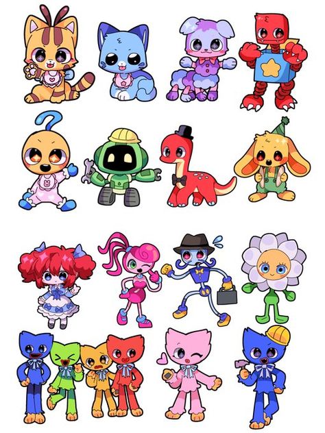 Catnap Poppy Playtime Drawing, Poppy Playtime Poppy Fanart, Poppy Playtime Drawings, Dog Day Poppy Playtime Pfp, Cute Poppy Playtime, Poppy Playtime Bunzo, Poppy Playtime Smiling Critters, Poppy Playtime Drawing, Smiling Critters Poppy Playtime