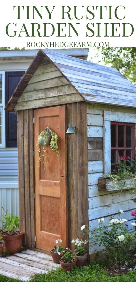 Garden Shed Diy, Small Garden Shed, Diy Storage Shed, Wood Shed Plans, Jardim Diy, Small Sheds, Garden Storage Shed, Storage Shed Plans, Diy Shed Plans