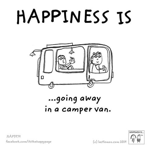 Happiness Drawing, Last Lemon, Travel Van, Vw Campervan, Lists To Make, What Makes You Happy, Happiness Is, You Happy, The Happy