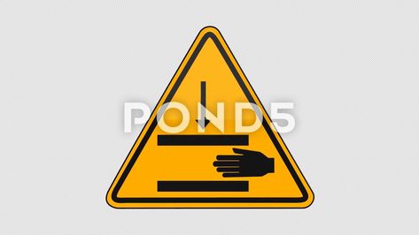 Hazard Pinch Point Alpha Channel Stock Footage #AD ,#Point#Pinch#Hazard#Alpha Symbol Design, Alpha Channel, Stock Video, Stock Footage