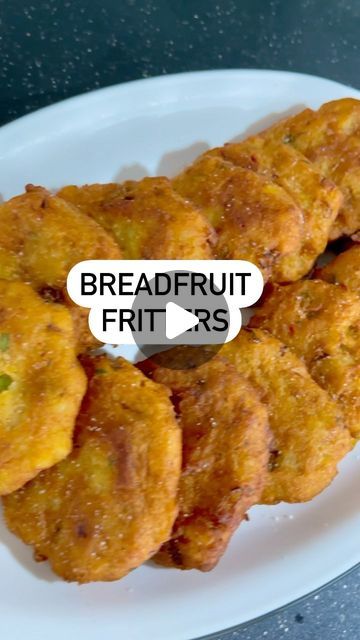 Ripe Breadfruit Recipe, Breadfruit Recipe Caribbean, Breadfruit Fritters, Roasted Breadfruit, Breadfruit Recipe, Caribbean Foods, Trinidad Recipes, Hawaiian Recipes, Caribbean Cuisine