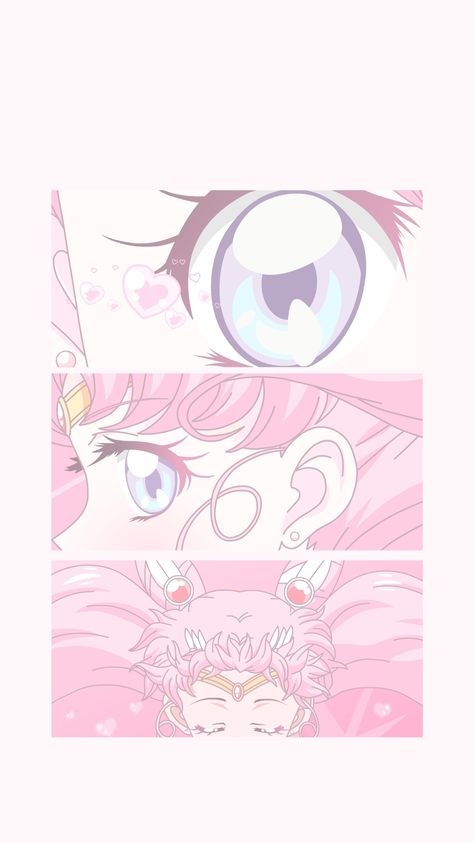 Chibi Usa Wallpaper, Pink Sailor Moon Wallpaper, Chibi Moon Wallpaper, Chibiusa Wallpaper, Sailor Moon Pink, Arte Sailor Moon, Kawaii Background, Sailor Moon Aesthetic, Sailor Chibi Moon