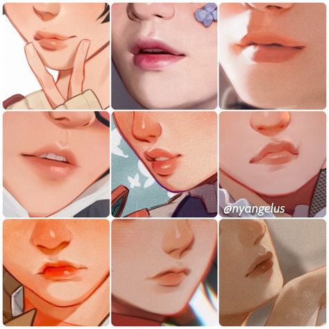 nyangie⁷ 💫 on Twitter: "Things I enjoy drawing: big eyes, lips and surprisingly.... hands… " Men Lips Drawing, Lips Perspective Drawing, Pursed Lips Drawing, Lips Art Reference, Lips Reference, Drawing Lips, Mouth Drawing, I Just Love You, Lips Drawing