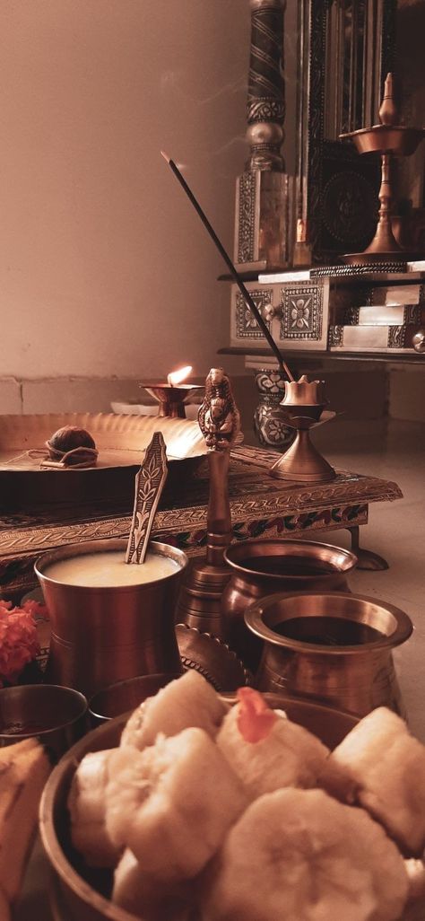 Indian Spiritual Aesthetic, Festive Aesthetic Indian, Diwali Aesthetic House, Hawan Pooja Snaps, Indian Room Aesthetic, Pooja Snap, Hindu Gods Aesthetic, Radha Rani Aesthetic, Pooja Aesthetic