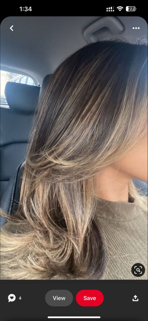 Light Brunette Hair, Black Hair Balayage, Brown Hair Looks, Brown Hair Inspo, Brunette Hair With Highlights, Hair Streaks, Dark Hair With Highlights, Brown Hair With Blonde Highlights, Brown Hair Balayage