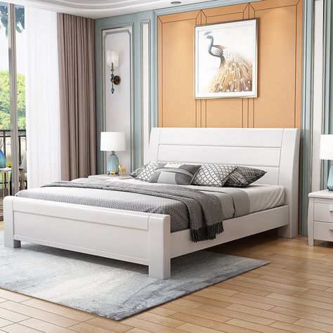 Bed without headboard decor