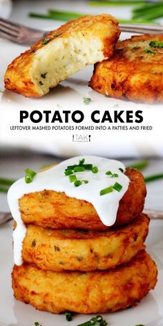 Potatoes Leftover Recipes, Dinner Sides Rice, Leftover Mashed Potato Appetizer, Healthy Recipes With Mashed Potatoes, Mashed Potato Patties Recipe, Potato Cheese Patties, Fried Mash Potato Patties, Potatoe Patty Recipe, Mash Potato Fritters