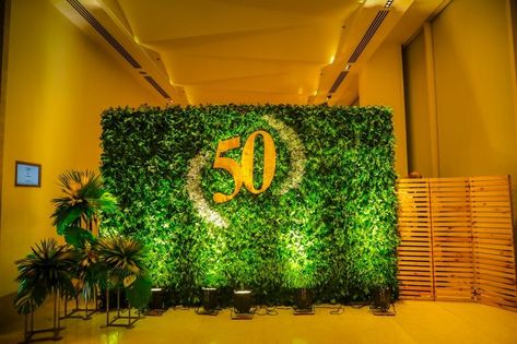 Photo From 50th Anniversary - By Wedding Lights Events 50th Anniversary Stage Decoration, 50 Anniversary Ideas Decoration Backdrop, 50th Wedding Anniversary Backdrop, 50th Anniversary Photo Booth, 50th Anniversary Party Ideas, Selfie Point, 51st Anniversary, 50th Golden Anniversary, 50th Anniversary Decorations