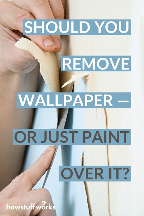 Prepping Walls For Painting, Wallpaper Over Wallpaper, Painting Over Paneling, Paint Over Wallpaper, How To Paint Behind A Toilet, Bathroom Wall Coverings, Painting Over Wallpaper, Removing Old Wallpaper, Remove Wallpaper