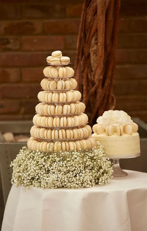 Macaroon Tower, Macaroon Cake, Wedding Macarons, Macarons Macaroons, Macaron Tower, Cake Tower, Macaron Cake, Wedding Cake Alternatives, Purple Wedding Cakes