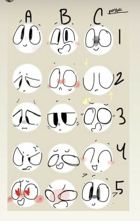 How To Draw Eyes Cartoon, Eye Drawing Cartoon, Nerd And Jock, Face Ideas, Drawing Face Expressions, Cartoon Eyes Drawing, Eye Drawing Tutorials, Drawing Tutorial Face, 그림 낙서