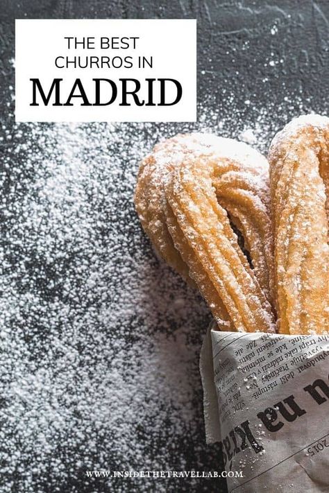 Churros And Chocolate, Churros Con Chocolate, Madrid Spain Travel, Glaze Icing, Visit Madrid, Spain Food, Best Sweets, Travel Recommendations, Unusual Things