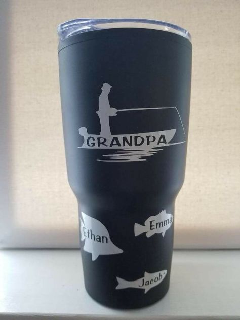 Engraving ideas Personalized Yeti Tumbler For Women, Grandpa Tumbler Ideas, Tumbler Engraving Ideas, Etched Tumbler Ideas, Cup Engraving Ideas, Men’s Tumbler Ideas, Glass Tumbler Design, Engraving Ideas, Disney Cups