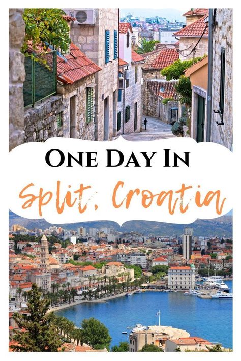 One Day In Split: Visiting This Croatian City Croatia Split, Croatia Itinerary, Balkans Travel, Visit Croatia, Split Croatia, Croatia Travel, Europe Travel Guide, Europe Travel Destinations, Europe Travel Tips