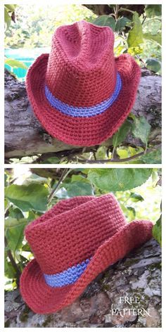 Crochet Country, Baby Cowboy Hat, Crochet Cowboy Hats, Cowboy Hat Pattern, Hats For Winter, Crochet Baby Cap, Crochet Caps, Crochet Sun, Crochet Beanies