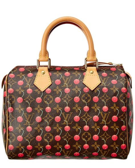 ISO WTB in search of wanting to buy the Louis Vuitton x Takashi Murakami Cerises Cherry Monogram Speedy 25 Bag - Must be in excellent, like-new or new condition Takashi Murakami Louis Vuitton, Vintage Lv Bag, Louis Vuitton Murakami, Handpainted Bags, Louis Vuitton Limited Edition, Speedy 25, Bags Leather Handbags, Takashi Murakami, Vintage Leather Bag