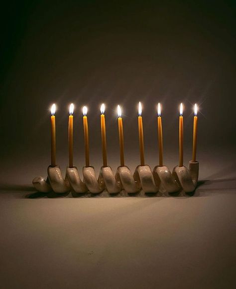 Clay Menorah Diy, Menorah Clay, Ceramic Hanukkah Menorah, Clay Menorah, Diy Menorah, Ceramic Menorah, First Night Of Hanukkah, Hanukkah Art, Cement Diy