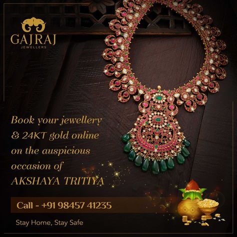 Gajraj Jewellers, Akshaya Tritiya, Antique Gold Jewelry, 24kt Gold, The Glow, Gold Jewellery, Antique Gold, Gold Jewelry, Crochet Necklace