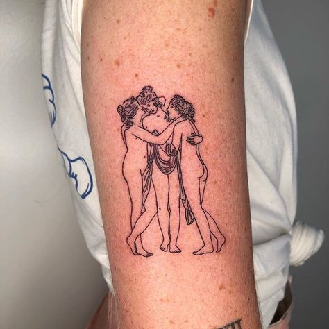 Kait Lindley Abbott (@almondmilkcortado) • Instagram photos and videos Orchid Tattoo Ideas, Aquarius Tattoo Designs, Dancing Tattoo, Brighton Tattoo, Gay Tattoo, Russian Tattoo, Sketch Style Tattoos, Cosmic Connection, Monkey Tattoos