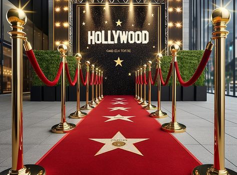 Hollywood Themed Red Carpet Party | Confetti Party | Guildford Red Carpet Theme Backdrop, Hollywood Theme Corporate Event, Hollywood Awards Theme, Red Carpet Gala Decorations, Hollywood Theme Gala, Red Carpet Bday Party, Hollywood Glam Party Ideas, Hollywood Red Carpet Prom Theme, Red Carpet Trunk Or Treat