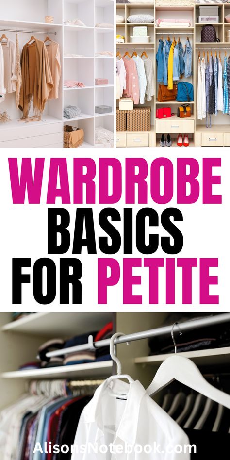 Discover the essential wardrobe basics for petite women! This guide highlights key pieces that flatter your frame and create a versatile wardrobe. From tailored blazers to the perfect pair of jeans, learn how to build a stylish and functional collection that enhances your petite silhouette. Best Shirts For Petite Women, Minimalist Office Outfit, Petite Capsule Wardrobe, Clothes For Petite Women, Petite Silhouette, Petite Dressing, Outfit For Petite Women, Outfits For Petite, Short Girl Fashion