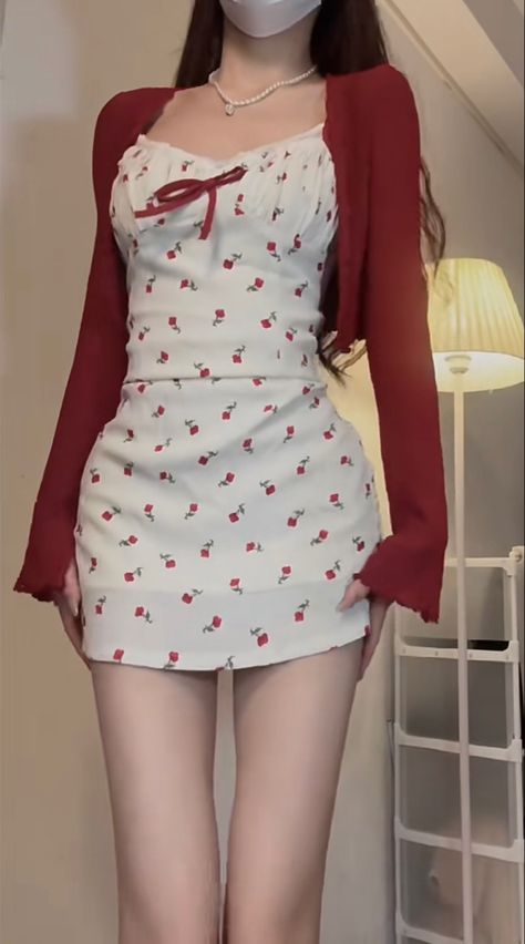 Mini Dress Outfits Casual, Sweetheart Outfit, Valentine Outfits For Women, Cute Valentines Day Outfits, Valentines Day Dresses, 얼짱 소녀, Valentines Outfits, Valentine's Day Outfit, Red Outfit