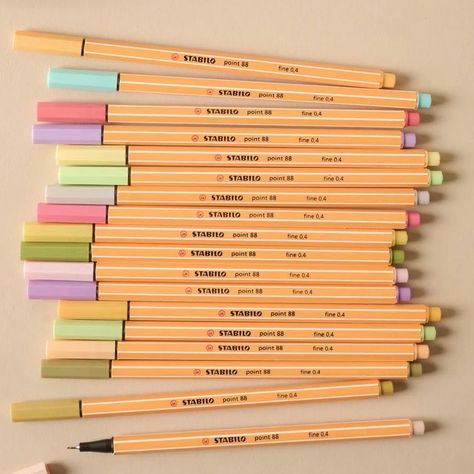 Stabilo Pens, Aesthetic Pens, Aesthetic Stationary, Romanticize School, School Wishlist, Pretty School Supplies, School Suplies, Stationery Obsession, School Prep