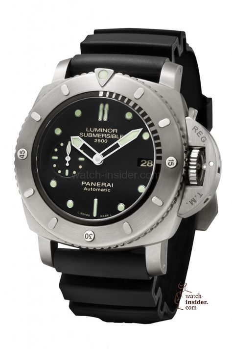 Panerai Luminor Submersible 1950 2500m 3 Days Automatic Titanio Rolex Prices, Panerai Submersible, Panerai Luminor Submersible, Panerai Watches, Panerai Luminor, Divers Watch, Dream Watches, Desert Island, Authentic Watches