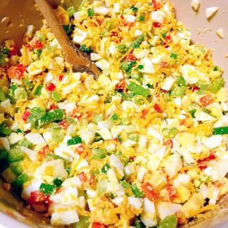 Spicy Egg Salad Sandwich, Devil Egg Salad, Spicy Egg Salad Recipe, Spicy Egg Salad, Deviled Egg Salad, Spicy Eggs, Recipes Salads, Oklahoma Football, Egg Salad Sandwiches