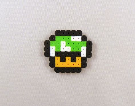 10+ Easy Super Mario Perler Bead Patterns – Krysanthe Mario Mushroom Perler, Perler Charms, Mushroom Perler, Perler Bead Mario, Easy Perler Bead Patterns, Pixel Beads, 8bit Art, Hama Beads Design, Bead Crochet Patterns