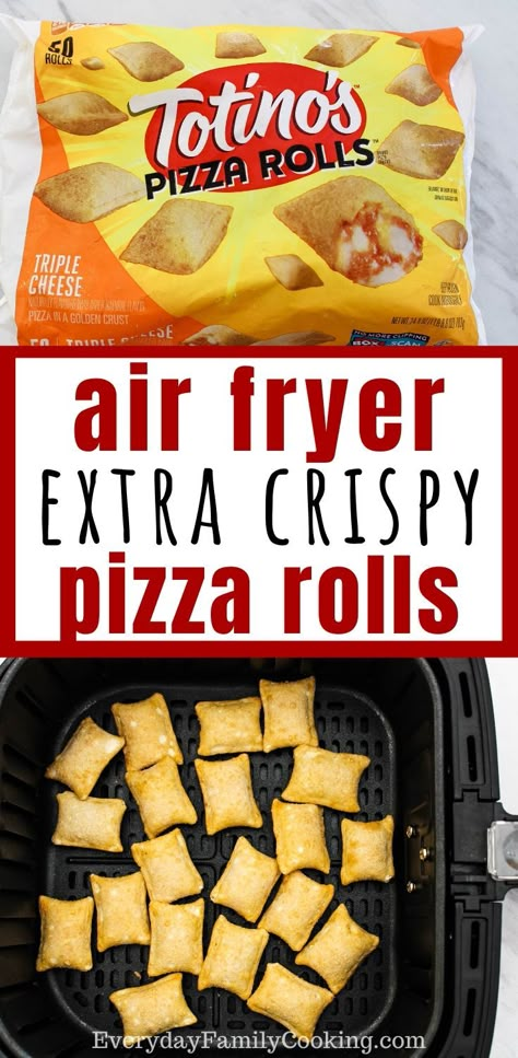 Air Fryer Pizza Rolls, Totinos Pizza Rolls, Air Fryer Pizza, Pizza Roll Recipe, Air Fryer Cooking Times, Cooks Air Fryer, Air Fryer Oven Recipes, Air Fry Recipes, Air Fryer Dinner Recipes