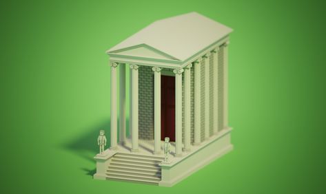 Voxel art architecture Voxel Architecture, Isometric Room, Voxel Art, Art Architecture, Augmented Reality, Art And Architecture, Game Art, Temple, Architecture