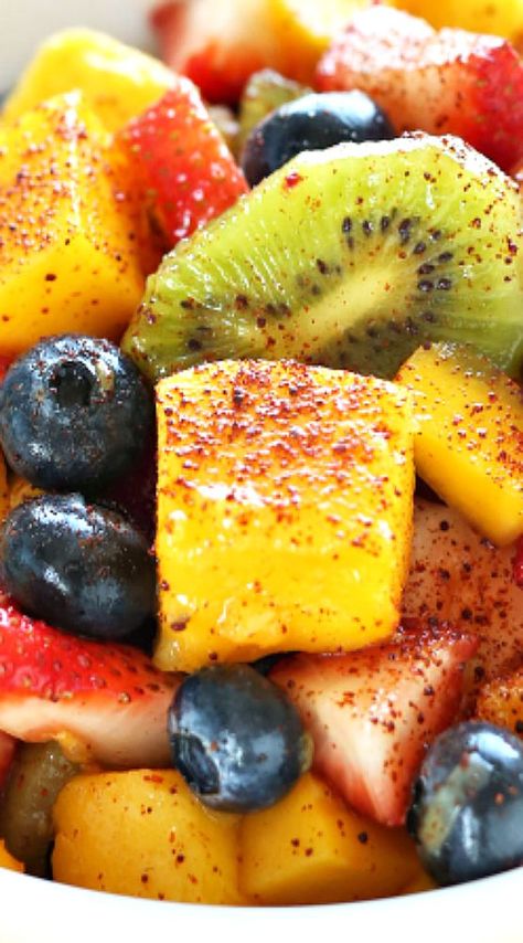 Spicy Fruit Salad. Spicy Fruit Salad, Fruit Salad Tropical, Fruit Sald, Orange Honey Rainbow Fruit Salad, Tropical Fruit Salad Recipe, Mexican Fruit Salads, Berry Fruit Salad, Ambrosia Fruit Salad, Tropical Fruit Salad