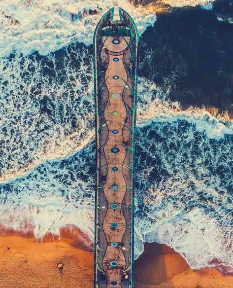 This is the Umhlanga Pier in Umhlanga Rocks - KZN Dolphin Coast. Take a walk onto the pier and enjoy the view of the coastline and the Umhlanga Lighthouse close by.  Post via Dept of Tourism @Tourism_gov_za 📸 @bradhunter_media Umhlanga Rocks, Kwazulu Natal, Take A Walk, The View, A Walk, Great Wave, Lighthouse, Tourism, Take A