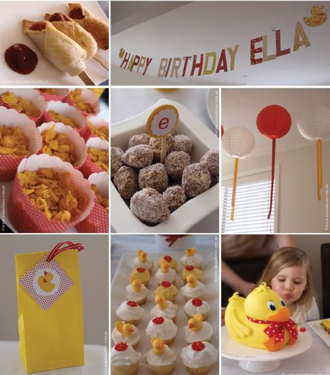 Featured Client-Rubber Ducky Party Theme – At Home With Natalie Duck Theme Birthday Party, Duck Birthday Theme, Childrens Party Food, Ducky Party, Duck Food, Rubber Ducky Party, Duck Party, Kids Birthday Party Food, Duck Cake