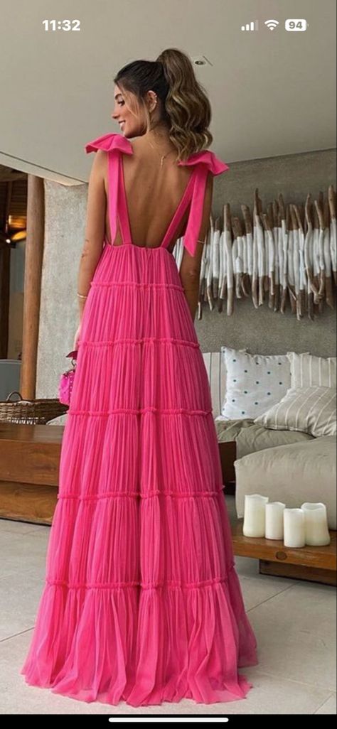 Hot Pink Prom Dresses, Prom Dress V Neck, Rose Prom Dress, Prom Dresses Long Pink, Tulle Homecoming Dress, Spaghetti Strap Prom Dress, Tulle Evening Dress, Homecoming Dresses Tight, Pink Prom