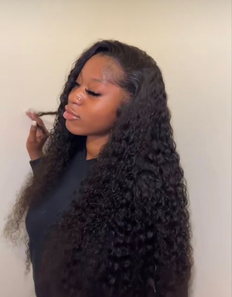 Deep Wave Wig Install, Wig Install Hairstyles, Wig Installation, Wave Hairstyles, Deep Wave Wig, Outfit School, Inspo Hair, Wig Install, 23rd Birthday