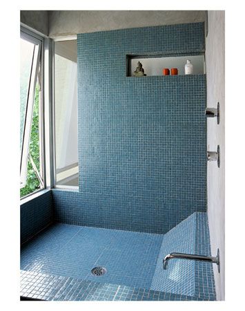 Tub Made Out Of Tile, White Tub Blue Tile, Wet Room With Japanese Soaking Tub, Mini Ceramic Bathtub, Perfect Blue Bathtub, Mini Bathtub, Custom Bathtub, Sunken Tub, Pool Bathroom