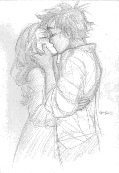 Cute Couple Sketches, Relationship Drawings, Simple Drawing Ideas, Romantic Drawing, Sketches Of Love, Couple Sketch, Dibujos Percy Jackson, Sketches Art, Výtvarné Reference