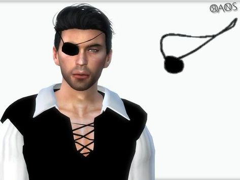 OranosTR's Pirate Costume Eye Patch Sims 4 Pirate Cc, Sims 4 Controls, Cc Makeup, Male Vampire, Pirate Eye Patches, Sims 4 Cc Eyes, Pirates Cove, Sims 4 Cc Makeup, Sims 4 Cc Folder