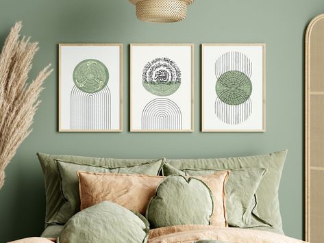 "🌟 Elevate Your Space with Our Exquisite Set of 3 Islamic Wall Art Prints! 🌟 Discover the Perfect Blend of Faith and Aesthetics: 🕌 4 Qul and Ayatul Kursi Calligraphy: Embrace the power of these sacred verses elegantly depicted. 🙌 Names of Allah: Connect with the divine through the beautifully illustrated names. 🎨 Abstract Islamic Art: Unique designs that infuse spirituality into modern aesthetics. Experience the Essence of Islamic Home Decor: ✨ High-Quality Digital Prints: Crafted with precision, ensuring vibrant colors and intricate details. 🏠 Transform Any Space: Perfect for living rooms, bedrooms, offices, and more. 📦 Ready to Hang: Hassle-free setup, instantly add a touch of elegance to your walls. 💎 Premium Quality: Prints that stand the test of time, a worthy addition to your Green Wall Prints, Sage Green Wall, Sage Green Bedroom, Sage Green Walls, Pastel Walls, Botanical Artwork, Living Room Green, Green Wall Art, Green Decor