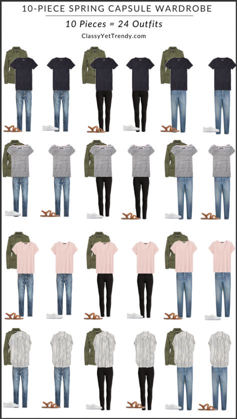 Travel Capsule Wardrobe Spring, Nana Outfits, 10 Piece Wardrobe, Travel Wardrobe Spring, Clothing Capsule, Minimalist Packing, Fashion Advisor, Classy Yet Trendy, Travel Capsule Wardrobe