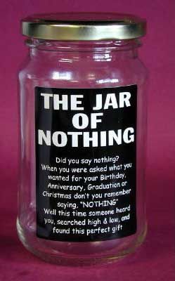 Jar Of Nothing, Joululahjat Diy, Presente Diy, Anniversaire Diy, Diy Jul, Cadeau Diy, Navidad Diy, The Jar, Dad Birthday Gift