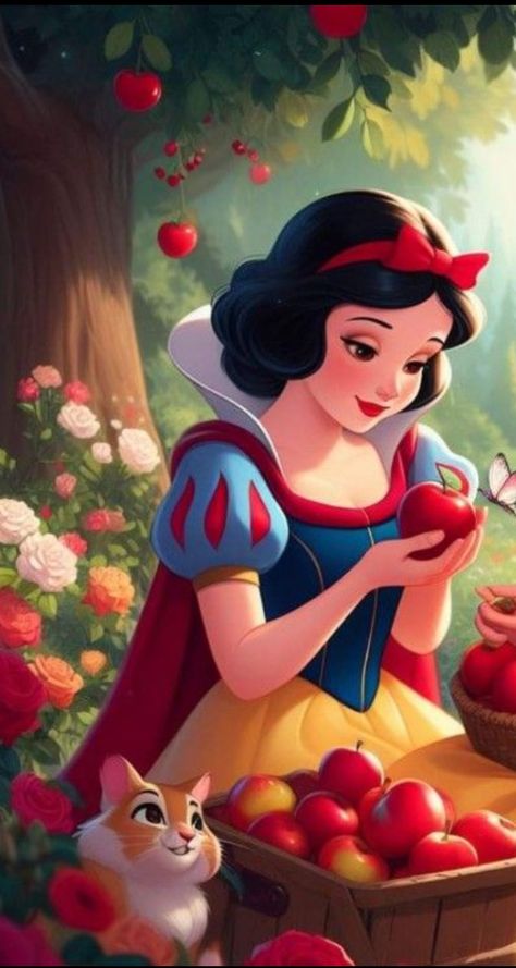 Snow White Wallpaper, Snow White Characters, Mum Of Two, Walt Disney Princesses, Disney Character Drawings, Disney Princess Snow White, Snow White Disney, Disney Cartoon Characters, All Disney Princesses