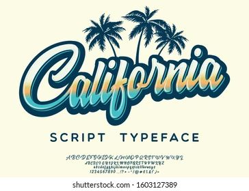 California Logo Stock Vectors, Images & Vector Art | Shutterstock California Font, California Logo, Surf Logo, Script Typeface, Vintage Brush, Free Script Fonts, Popular Fonts, Font Illustration, Brush Script