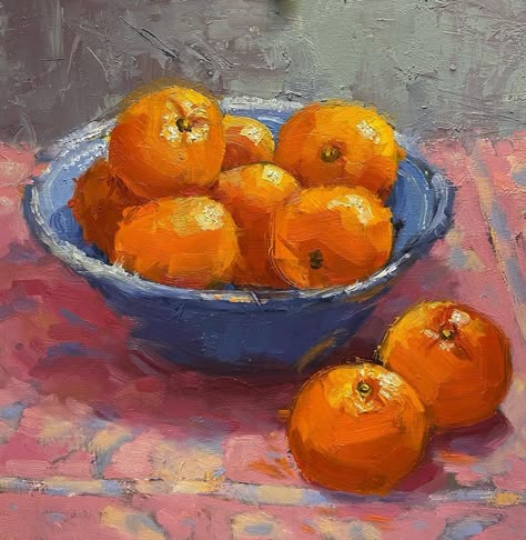 Fruit Bowl Oil Painting, Paint Orange Fruit, Bowl Of Oranges Painting, Bowl Of Fruit Painting, Au Tweets, Painting Of Oranges, Fruit Bowl Painting, Oranges Still Life, February Moodboard